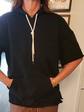 Elwood, Men's Black Short Sleeved Hoodie, Size L